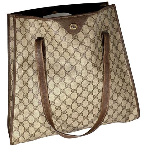 gucci handkerchief bag browb|Gucci B large shoulder bag in beige and dark brown canvas.